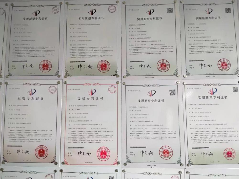 Various patent certificates