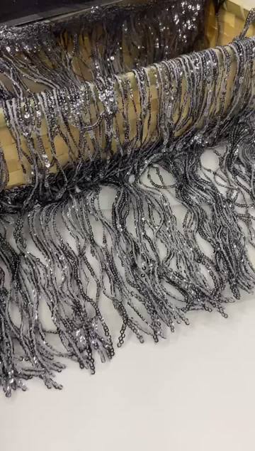 3D Sequin Embroidery Fabric
