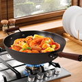 Nonstick Wok with Lid and Cast Iron Wok1