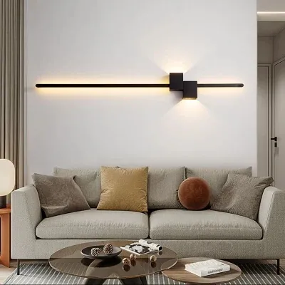 Lâmpada de parede de tira minimalista, lâmpada de parede de fundo, corredor nórdico lâmpada1