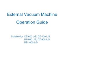 external vacuum packing machine
