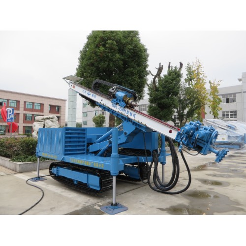 Slope anchoring rotary jet drilling machine