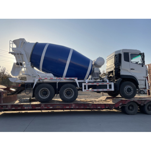 Concrete mixer truck is Loading