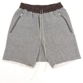 Χονδρικό βαρύ βάρος Γαλλικά Terry Raw Edge Mens Sweat Gym Shorts Men1