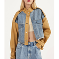 Plus Size Γυναικεία Jean Jackets Designer Two Color Jeans Jacket για τις γυναίκες 20221