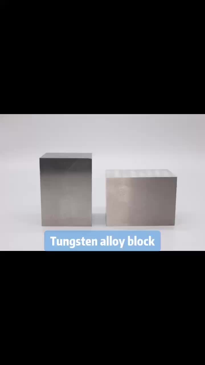 Counterweight tungsten alloy block
