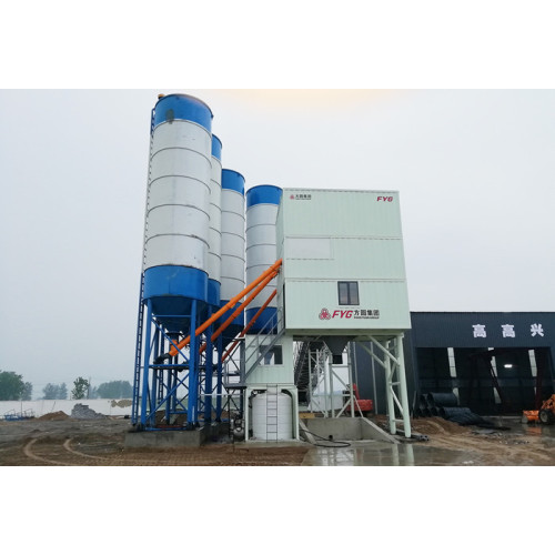 Delivery of HZS120 container-design mixing plant with split-type