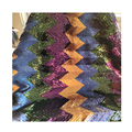 2024 Nuevo bordado multicolor de bordado de bordado para mujeres brillo neto de encaje de encaje para boda1
