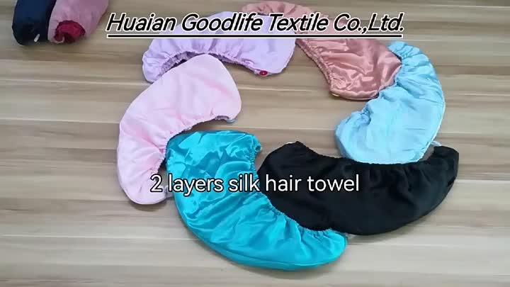 Satin Hair Care Dry Turban Wrap Toalla