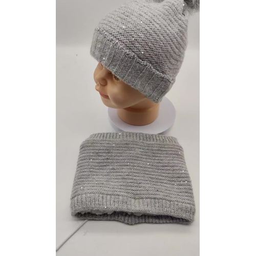 CF-T-0037 knitted beanie scarf gloves set (1)