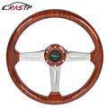 14 Inch 345mm Universal Acrylic Wood Grain Racing Steering Wheel1