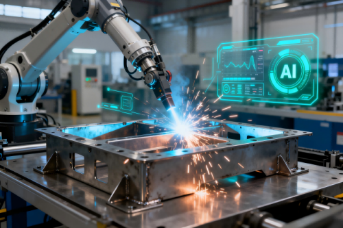 Soldagem assistida por IA em componentes de chapa metálica de alta precisão | Insights da indústria global