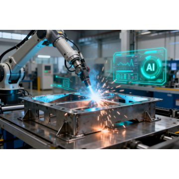 Soldagem assistida por IA em componentes de chapa metálica de alta precisão | Insights da indústria global