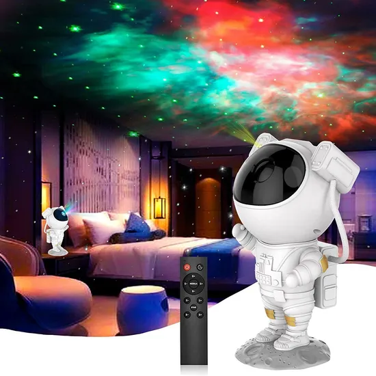 Astronaut, modelo de carga de lámpara de proyección de cielo estrellado, adorno, luz nocturna enchufable1