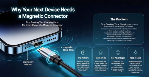 高価なポート修理の回避: 磁気充電とデータ コネクタが日常のテクノロジー利用にどのように変革をもたらすか