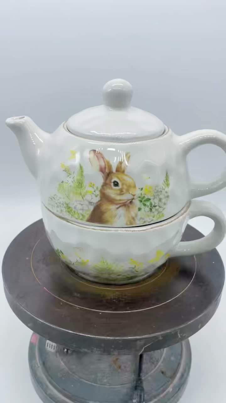 Juego de té serie Conejito de Pascua
