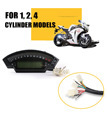 Motorcycle Universal LCD Digital Speedometer 14000RPM 6 Gear 199km/h Backlight Motorcycle Odometer1