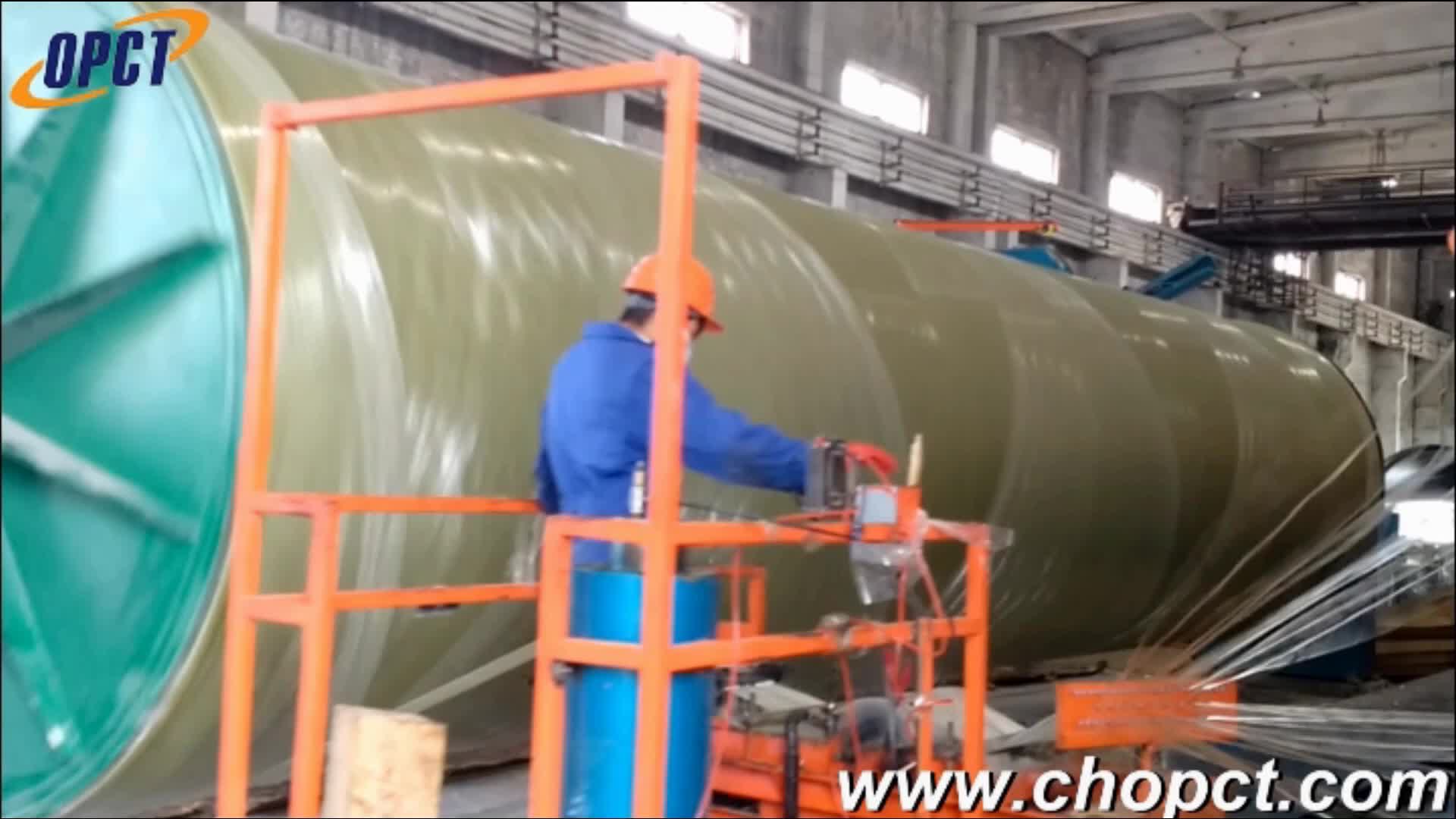 Tubo FRP/GRP Grande diâmetro de fibra de vidro, diâmetro do tubo GRP 1200mm1