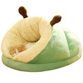Customizable Slipper Shaped Cat Bed - OEM ODM Plush Pet Beds1