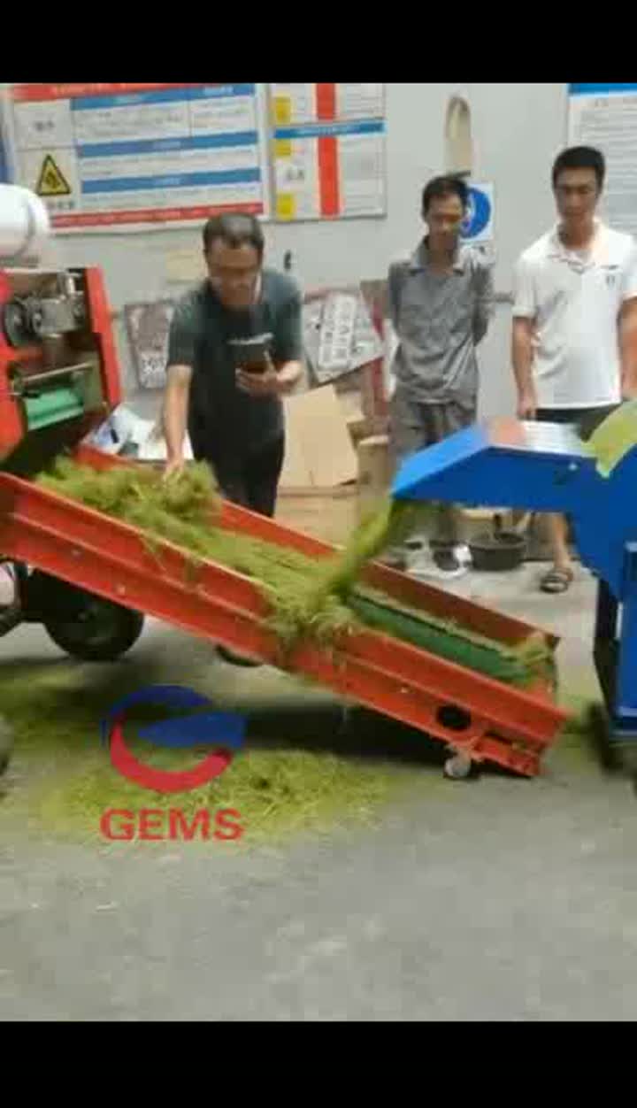 grass chopper & film wrapping machine