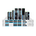 Industrial Grade L3 Managed POE Ethernet Switch - 8 Fiber 16 Copper Ports 40Gbps 6KM Lightning Protection1
