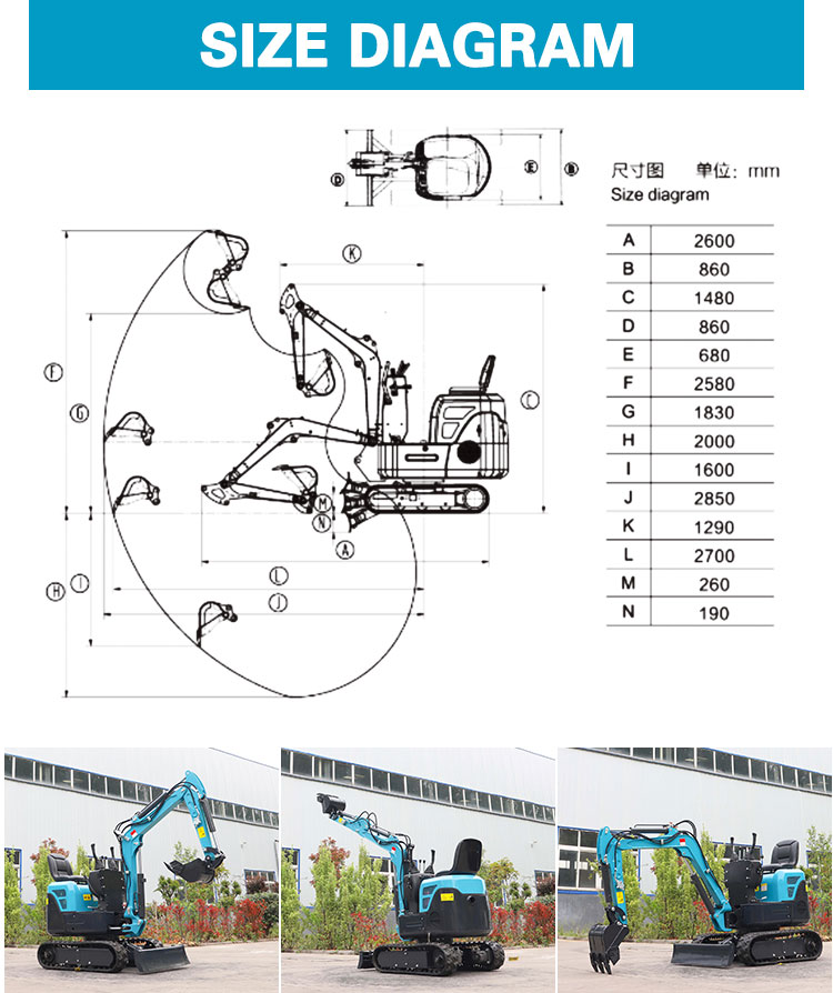 1ton Mini Excavator Nm E10pro