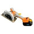5-Inch Brushless Lithium Electric Circular Saw: Rechargeable, Cordless, One-Hand Portable Cutting Machine - J01 Model - Orange1
