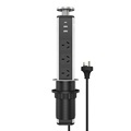Australian Manual Pop-Up Socket Outlets with 2 USB-A and 1 Type-C PD 30W for Conference Desks1