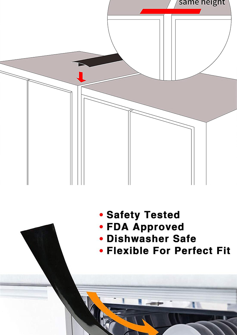 Silicone Stove Counter Gap Cover