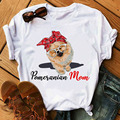 Custom Pet Design Promotional T-Shirt: I Love Mom Summer Crew Neck Loose Fit-Shirt1