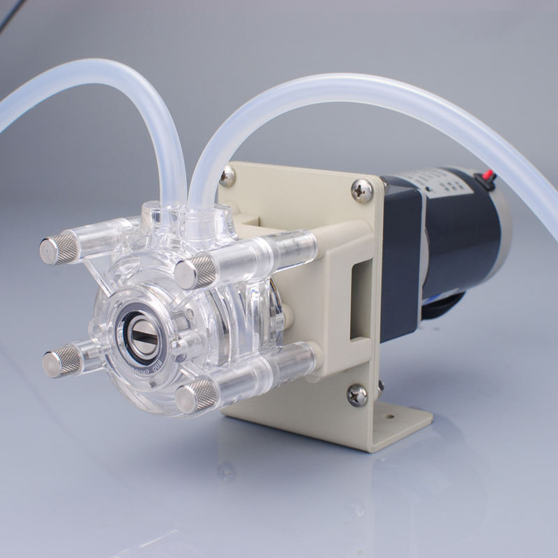 Produktbild von Peristaltikpumpe 10-90 Ml/min – 24V, 3 Walzen, Geringe Pulsation, ABS Gehäuse, Silikonschlauch, CW/CCW, Für Dosierung & Förderung, Weiß