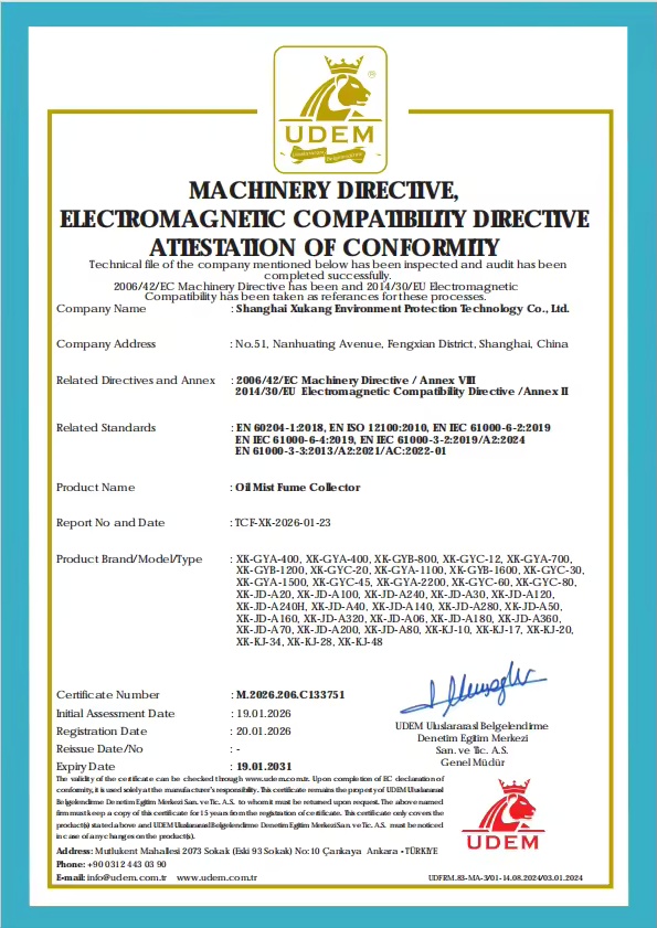 MACHINERY DIRECTIVE, ELECTROMAGNETIC COMPATIBILITY DIRECTIVE ATTESTATION OF CONFORMITY