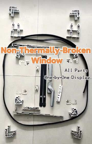 Complete Fittings Showcase for Non‑Thermally‑Broken Aluminum Window Series