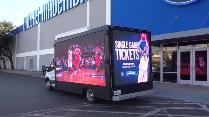 Señal de publicidad de camionetas impermeables