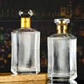 Fzctory Price 750ml  Glass Wine Bottle Liquor Alcohol Guzzle Liquor For Vodka Gin Whiskey Spirit Glass Bottle White Spirit1