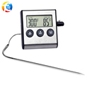Digital Grill Thermometer: Accurate Cooking Monitor with Probe and Timer for Barbecue Enthusiasts1