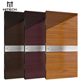 Hitech Wooden Villa Front Door with Steel Strips1
