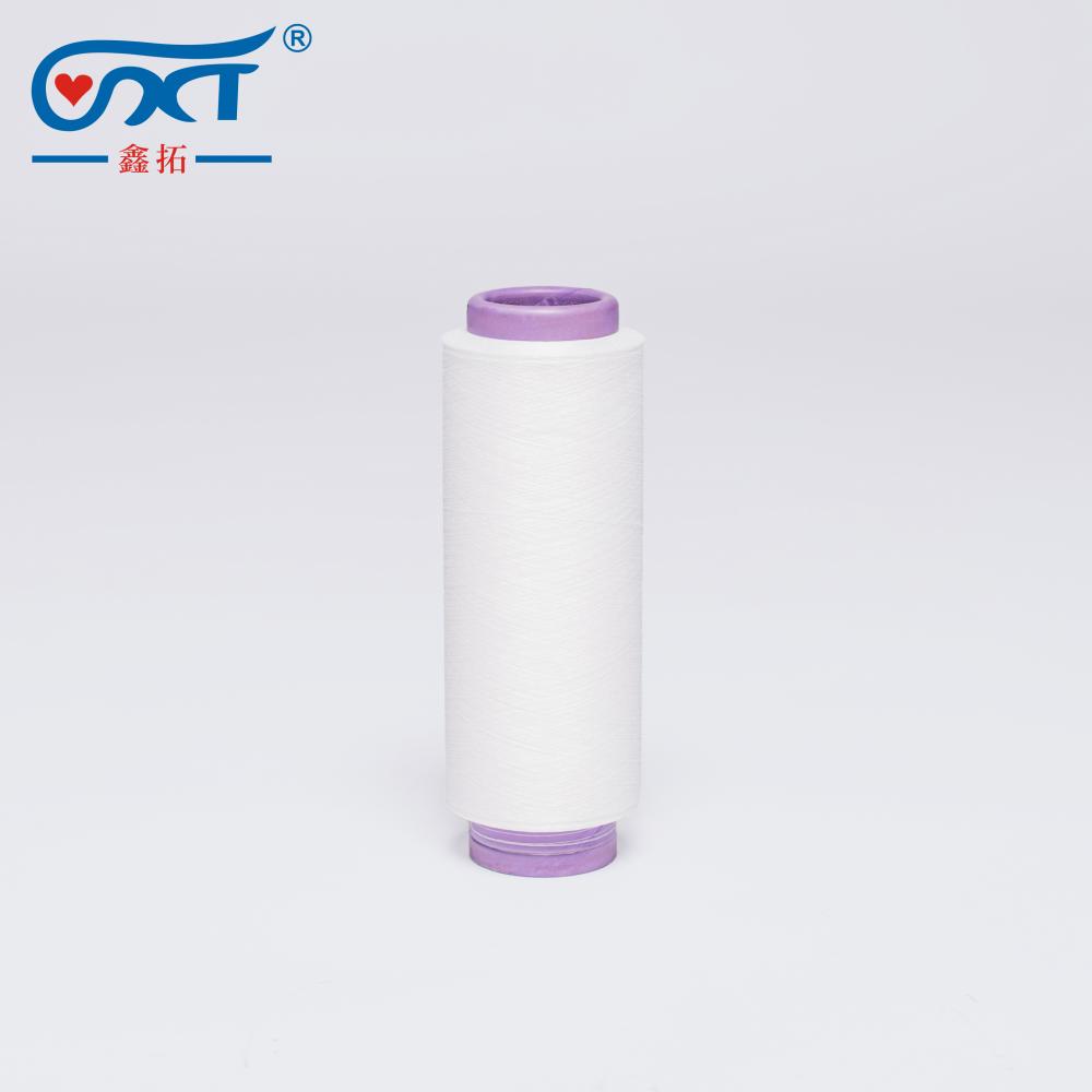 Raw white oe 100D denier twisting 100 144 dty polyester yarn for weaving