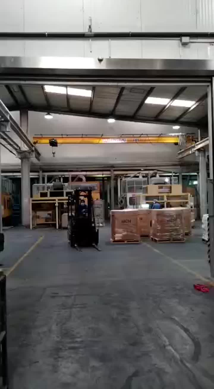 PVC high speed door installed for workshop