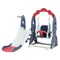 3-in-1 House Indoor Plastic Playground Swing and Slide for Kids1