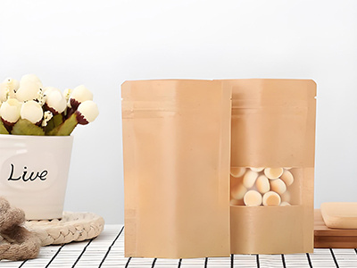 Advantages of Kraft Paper Window Stand-Up Zipper Bags for Food Packaging