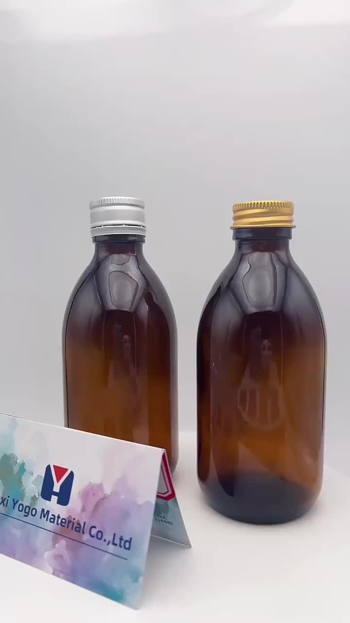 Кәріптас ауызша сұйық шыны дәрілер бөтелкесі