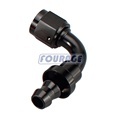 90 Degree Aluminum Female AN to Barb Push-On Hose End Adapter for Oil and Fuel Lines1