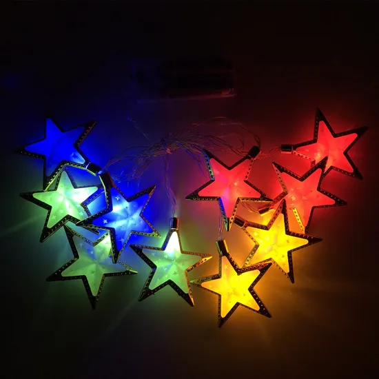 Encantadoras luces de cuerda de la luna del Ramadán y las estrellas para celebraciones festivas1