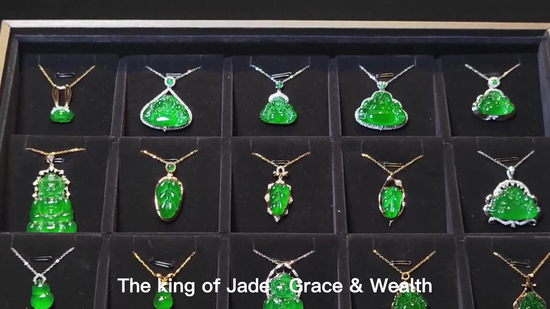 Exquisito NUEVA FALLA Jadeite Jade Jade 18k Gold White Diamond Imperial Green Jadeite Jewely Jewelry1