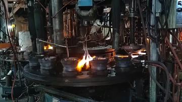 Forged blazing flames, Oriental Glass shines its beauty.