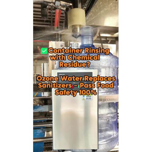 Système d'eau à l'ozone 30A pour le rinçage des conteneurs - Zéro résidu chimique, sécurité alimentaire réussie