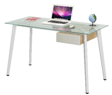 CT-3618 white+clear glass