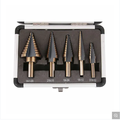 2021 Clearance: 5PCS Customized Straight Flute Cone Titanium Metal Step Drill Bits for Sale1