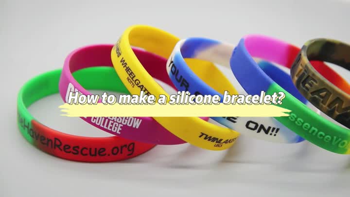 Pulseras de silicona producidas